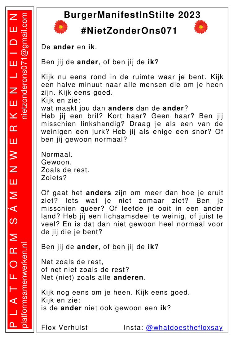 Tekst 'de ander en ik'