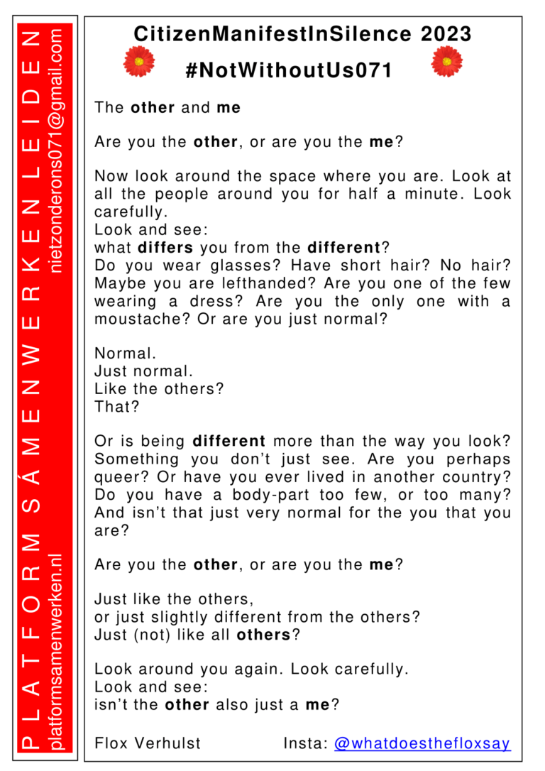Text 'The other and me'